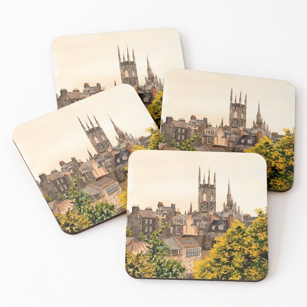 Item preview, Aberdeen Scotland Watercolor – Scottish Cityscape Art designed and sold by POSTERIOCREW.