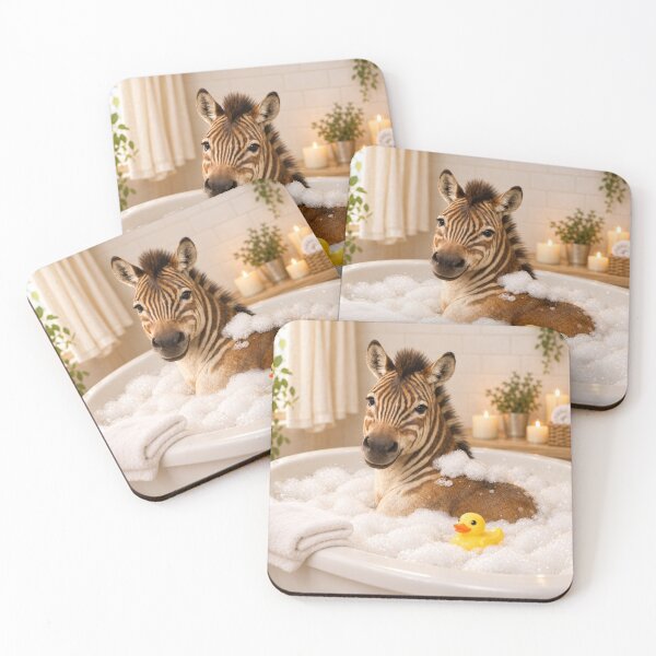 Item preview, Playful Quagga Bubble Bath designed and sold by Sillytoe.