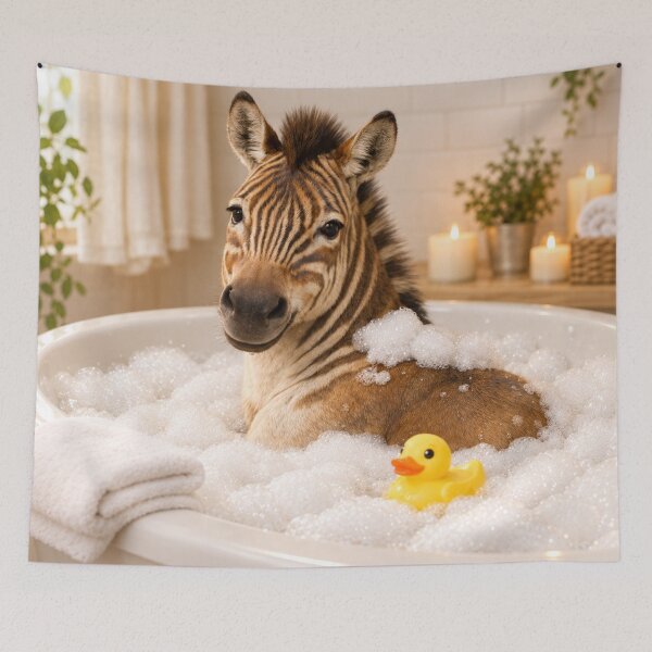 Item preview, Playful Quagga Bubble Bath designed and sold by Sillytoe.