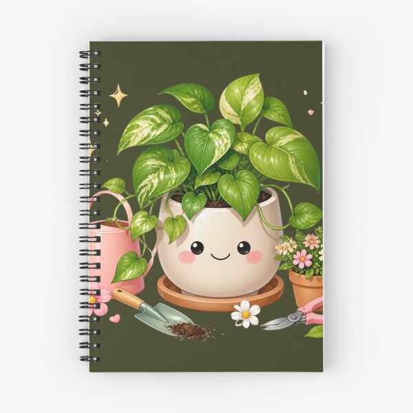 Item preview, Cute Happy Plant Pot Gardening Design with Flowers and Tools designed and sold by All About DigiCraft by Fedelina.