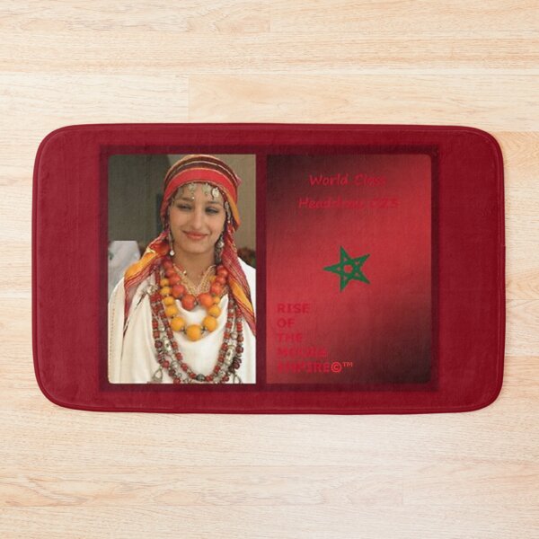 Item preview, Mu’ur (UM) Empire™ al-Benhadiel©™ design, World Class Moor Headdress 023, candy apple background designed and sold by HardyKnitDesign.
