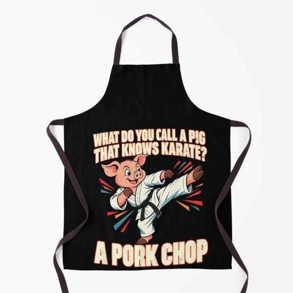 Item preview, Karate Pig Dad Joke About A Pork Chop designed and sold by elderberry.