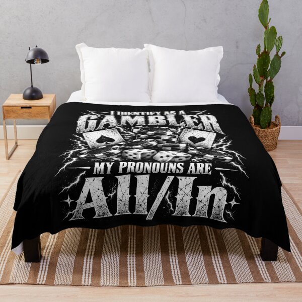 Item preview, Funny I Identify as a Gambler Quote designed and sold by elderberry.