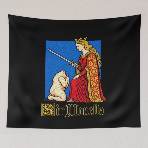 Item preview, Funny Chicken Knighthood with Sir Momella designed and sold by elderberry.