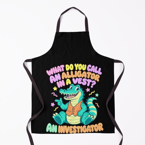 Item preview, Alligator Detective Joke: An Investigator in a Vest designed and sold by elderberry.