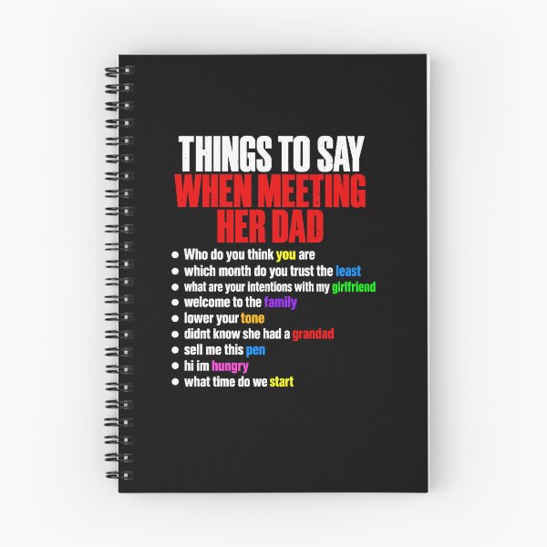 Item preview, Meeting Your Girlfriend's Dad Funny Quotes designed and sold by elderberry.