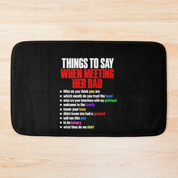 Item preview, Meeting Your Girlfriend's Dad Funny Quotes designed and sold by elderberry.