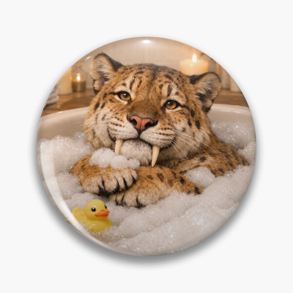 Item preview, Cozy Saber-Toothed Tiger Bubble Bath designed and sold by Sillytoe.