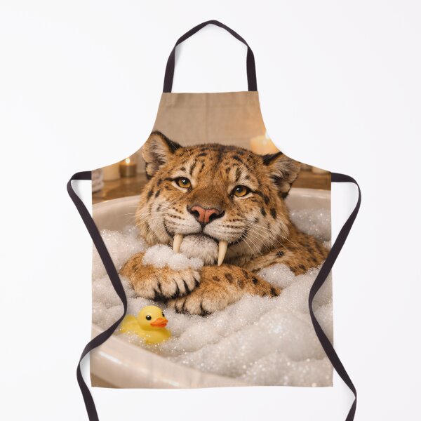 Item preview, Cozy Saber-Toothed Tiger Bubble Bath designed and sold by Sillytoe.