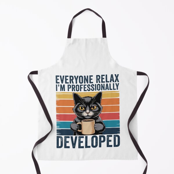 Item preview, Everyone Relax I’m Professionally Developed Funny Grumpy Black Cat Coffee Humor designed and sold by 76Valeria.