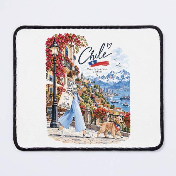 Item preview, Valparaiso Chile Travel Illustration designed and sold by EdwinkOne.