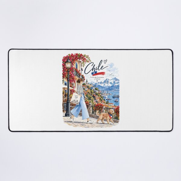Item preview, Valparaiso Chile Travel Illustration designed and sold by EdwinkOne.