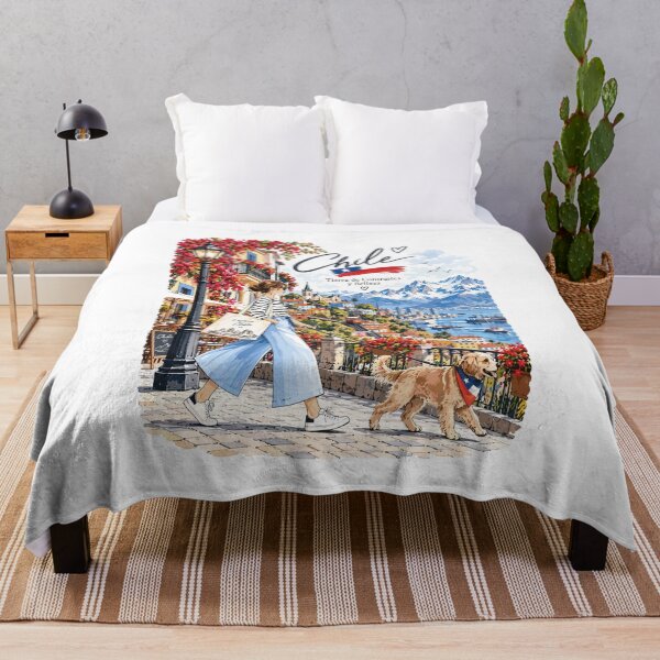 Item preview, Valparaiso Chile Travel Illustration designed and sold by EdwinkOne.