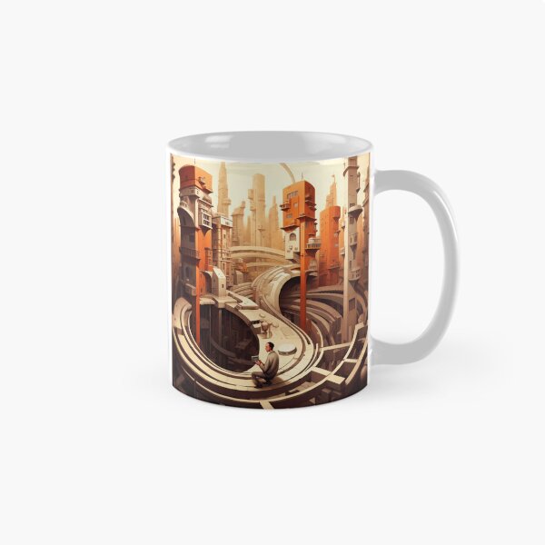 Item preview, Alien City Explorer - Sci-Fi Fantasy Cyberpunk Landscape  designed and sold by DEC02.