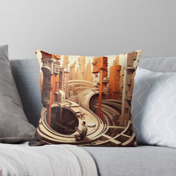 Item preview, Alien City Explorer - Sci-Fi Fantasy Cyberpunk Landscape  designed and sold by DEC02.