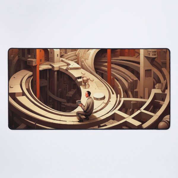 Item preview, Alien City Explorer - Sci-Fi Fantasy Cyberpunk Landscape designed and sold by DEC02.