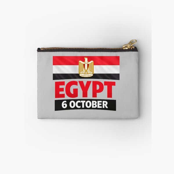 Item preview, Egypt 6 October Flag Design designed and sold by Dew Drop Designs.