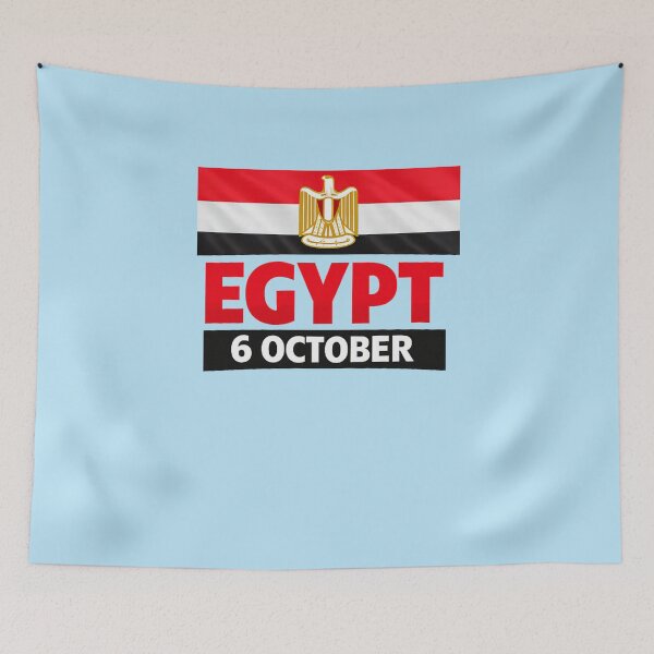 Item preview, Egypt 6 October Flag Design designed and sold by Dew Drop Designs.