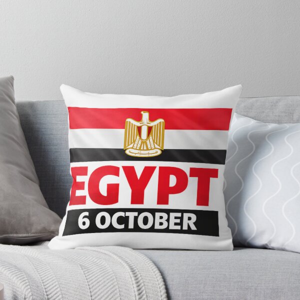 Item preview, Egypt 6 October Flag Design designed and sold by Dew Drop Designs.