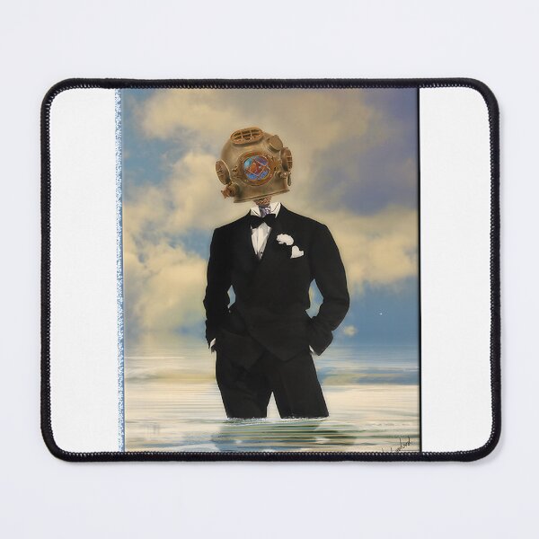 Item preview, Le Plongeur Dapper Elegant Vintage Diver Illustration designed and sold by KratosAurion400.