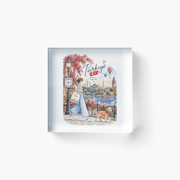 Item preview, Istanbul Turkey Travel Illustration designed and sold by EdwinkOne.