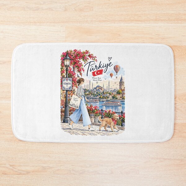 Item preview, Istanbul Turkey Travel Illustration designed and sold by EdwinkOne.