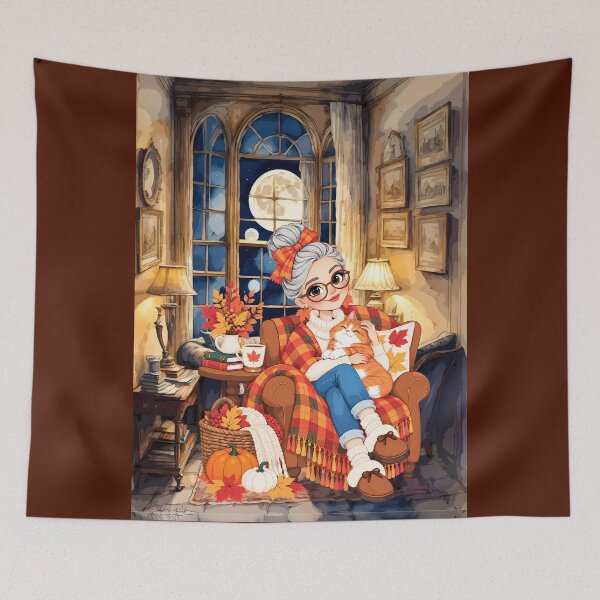 Item preview, A COZY AUTUMN EVENING WITH KIT KAT designed and sold by Tammera.
