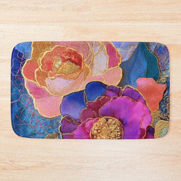 Item preview, Batik Eclectic Botany Indigo Abstract designed and sold by scicilysimonee.