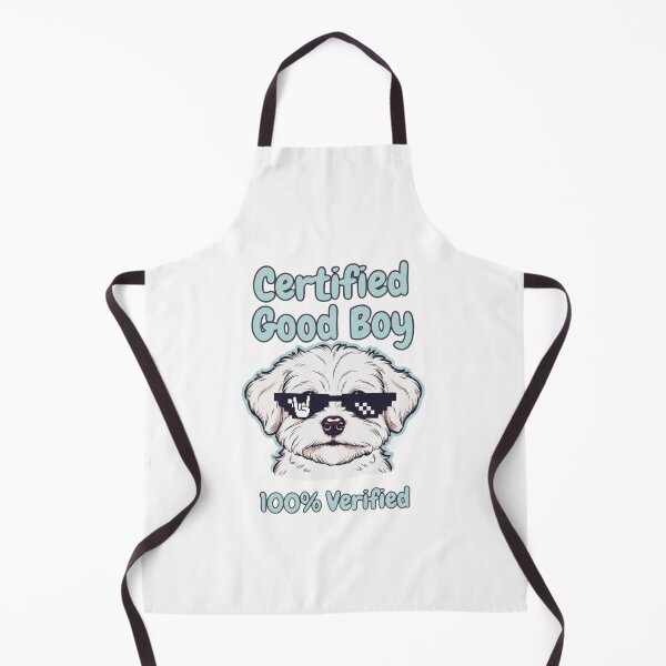 Item preview, Certified Good Boy Dog with Pixel Sunglasses designed and sold by EcoArtTees.