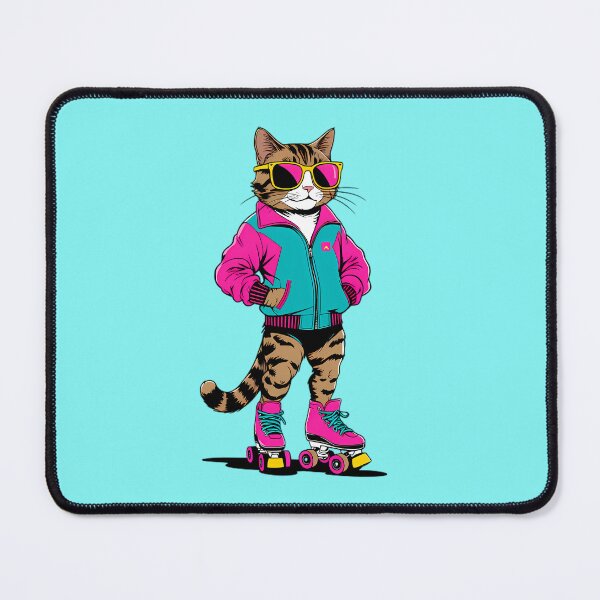 Item preview, 80s Roller Skate Cool Cat designed and sold by Structure-Blue.