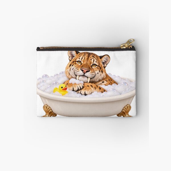 Item preview, Cheerful Saber-Toothed Tiger Bubble Bath designed and sold by Sillytoe.