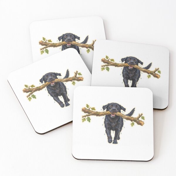 Item preview, Wet Black Lab Carrying a Giant Stick designed and sold by eignvalue.