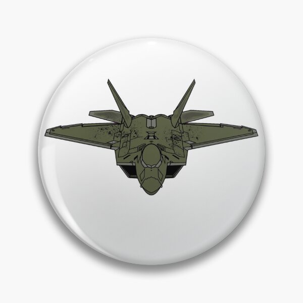 Item preview, Olive Drab Stealth Fighter Jet Front View Military Aviation Pilot Gift designed and sold by IRON WINGS /USAF.