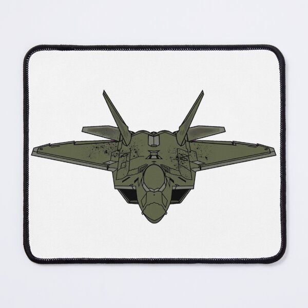 Artikelvorschau, Olivgrüner Tarnkappen-Kampfjet, Frontansicht, Geschenk für Militärpiloten entworfen und verkauft von IRON WINGS /USAF.
