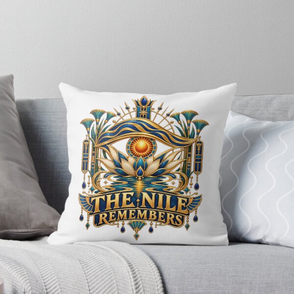 Item preview, The Nile Remembers Ancient Egypt Lotus Design designed and sold by RAX Mirth Studio.