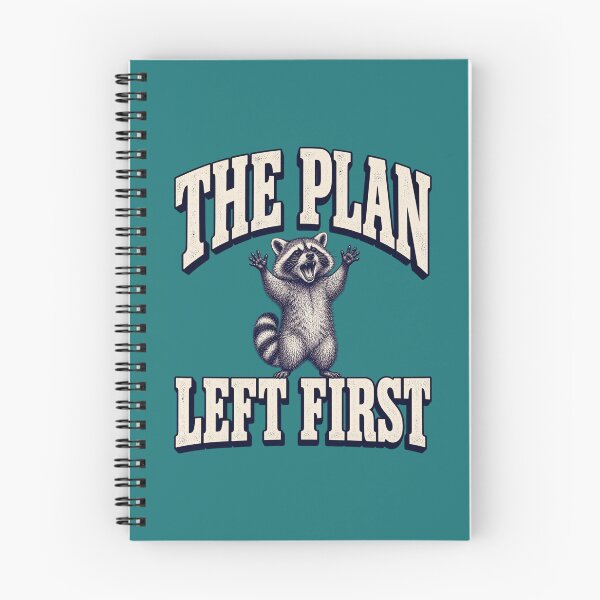 Item preview, The Plan Left First Raccoon – Funny Vintage Engraving designed and sold by LuveraxArt.