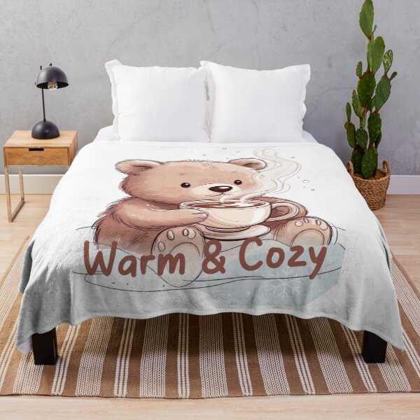 Item preview, Warm and Cozy Teddy Bear Holding Coffee designed and sold by EcoArtTees.