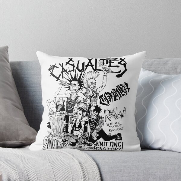 Item preview, The Casualties Punk Rock Band Vintage Grunge Style Design designed and sold by halilkineyn.
