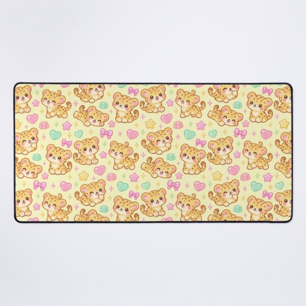 Item preview, Kawaii Gummy Cheetah Pastel Candy Pattern designed and sold by Soft Berry Studio.