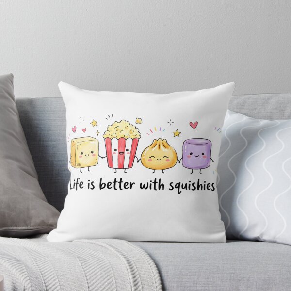 Item preview, Life Is Better With Squishies Cute Popcorn Butter Dumpling Marshmallow designed and sold by Uniquememorable.