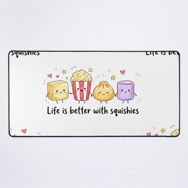 Item preview, Life Is Better With Squishies Cute Popcorn Butter Dumpling Marshmallow designed and sold by Uniquememorable.