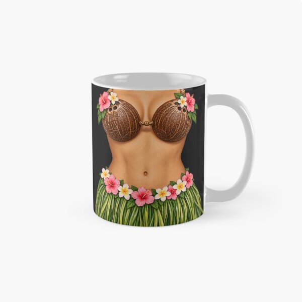 Item preview, Coconut Bra Hawaiian Hula Girl Tropical Costume designed and sold by GibasVisuals.
