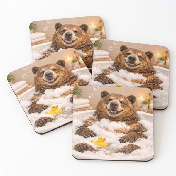 Item preview, Relaxed Short Faced Bear Bubble Bath designed and sold by Sillytoe.