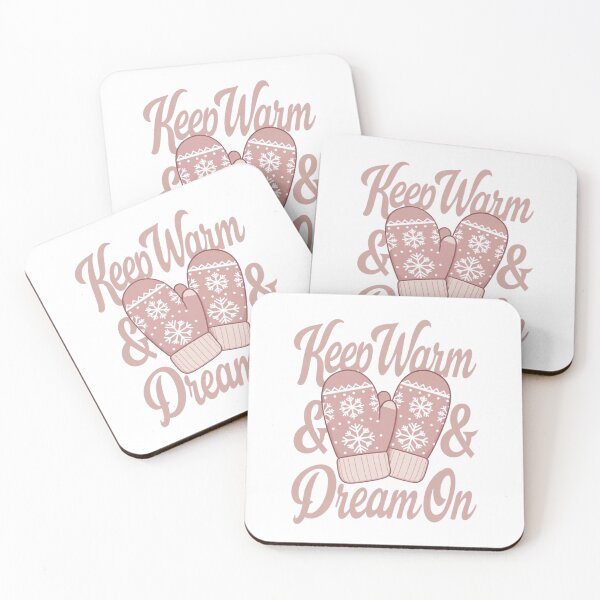 Item preview, Keep Warm and Dream On Pink Mittens designed and sold by EcoArtTees.