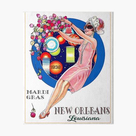 Mardi Gras Tree - Louisiana Poster Print — Art by Christy