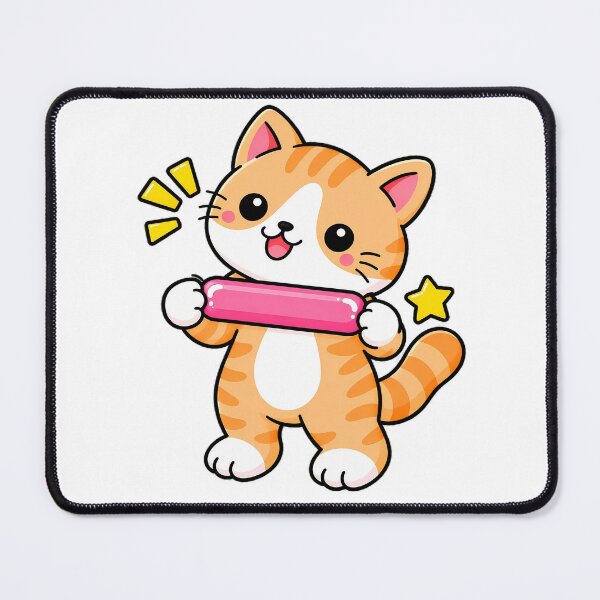 Item preview, Cute Orange Tabby Cat with Korean Hangul Vowel ㅡ Kawaii Kitty designed and sold by NoopnyangStudio.
