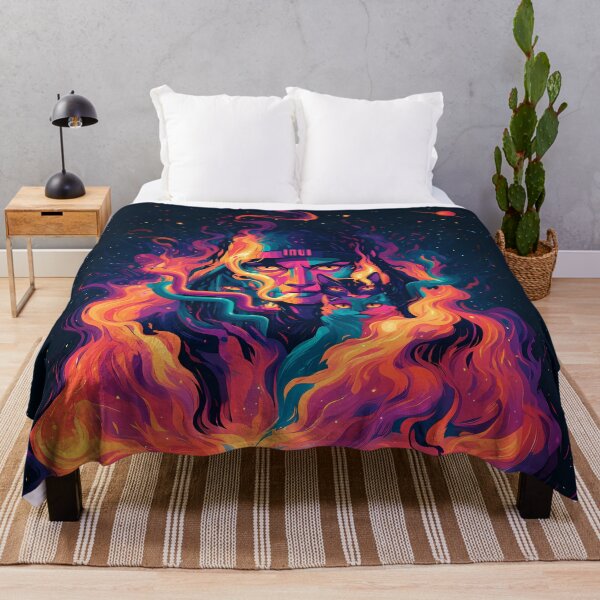 Artikelvorschau, Psychedelische Feuerkrieger-Neonkatzen-Kunst entworfen und verkauft von Lunat1kk.