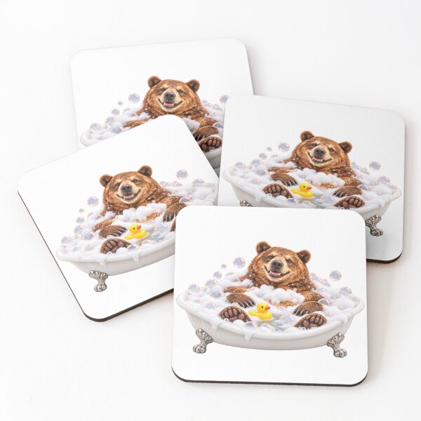 Item preview, Happy Short Faced Bear Bubble Bath designed and sold by Sillytoe.