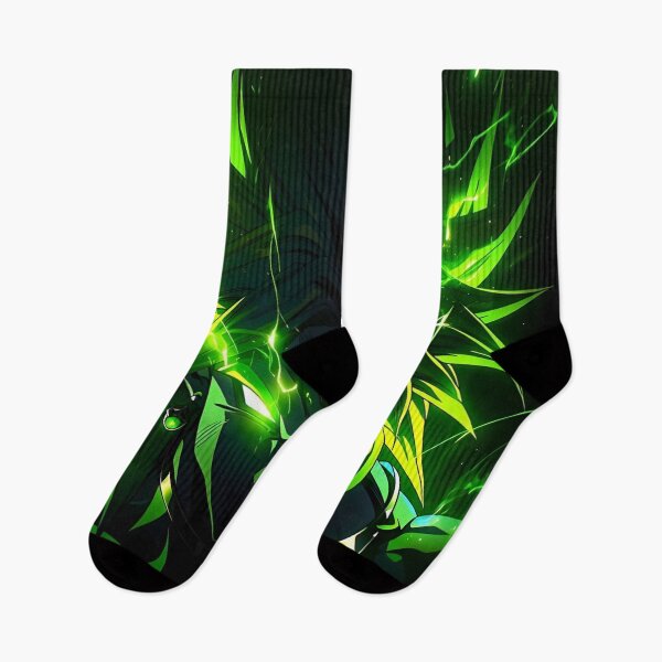 Item preview, Emerald Shadow Warrior – Neon Green Energy Anime-Inspired Fighter designed and sold by Dyan4.