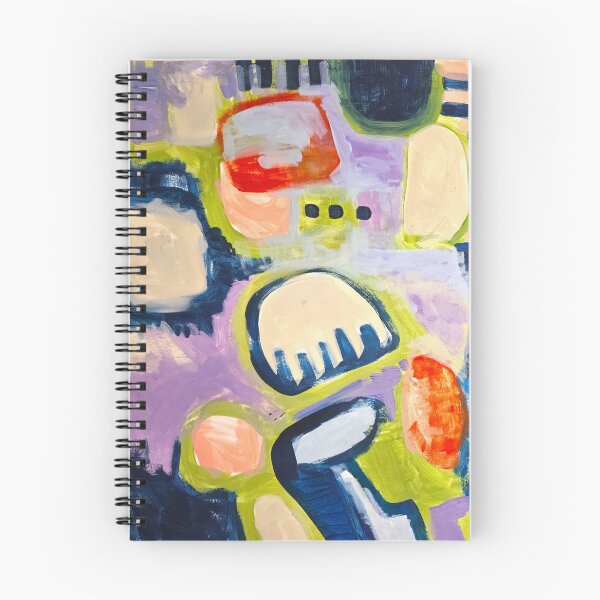 Item preview, Abstract Painting  Orange, Red, Navy, and Lime Green - 832 designed and sold by NathalieLeRiche.